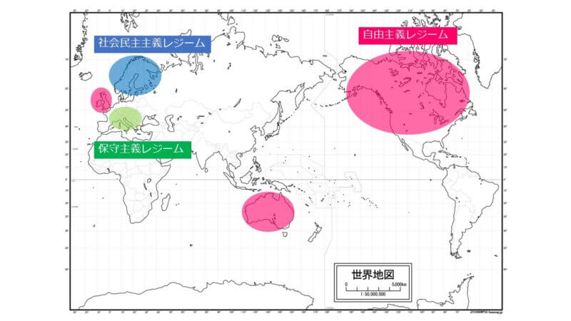 エスピン-アンデルセンの３レジーム