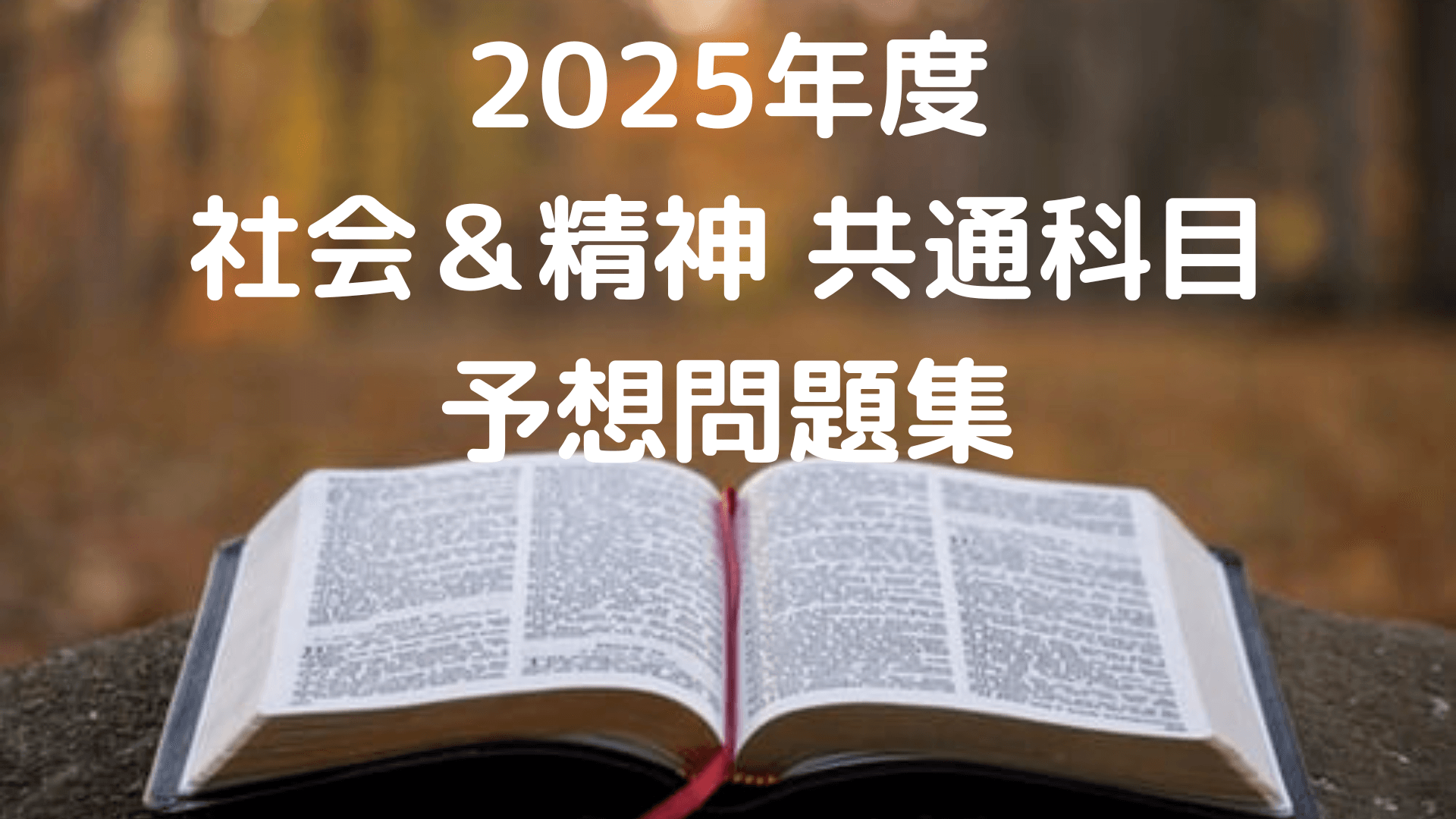 予想問題集（共通科目）